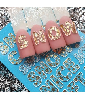3D Слайдер Dream Nails №299 фольга золото